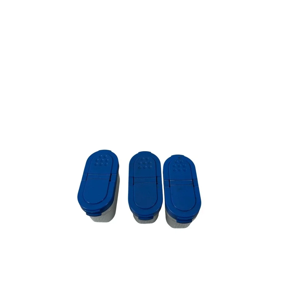 Tupperware‎ Spice Shaker Set Small Blue Modular Mates Kitchen Storage 3pc Set